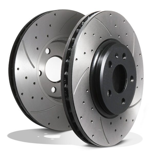 Front Drilled Grooved 320mm Brake Discs For Audi A4 1.8 2.0TDI 3.0 ...